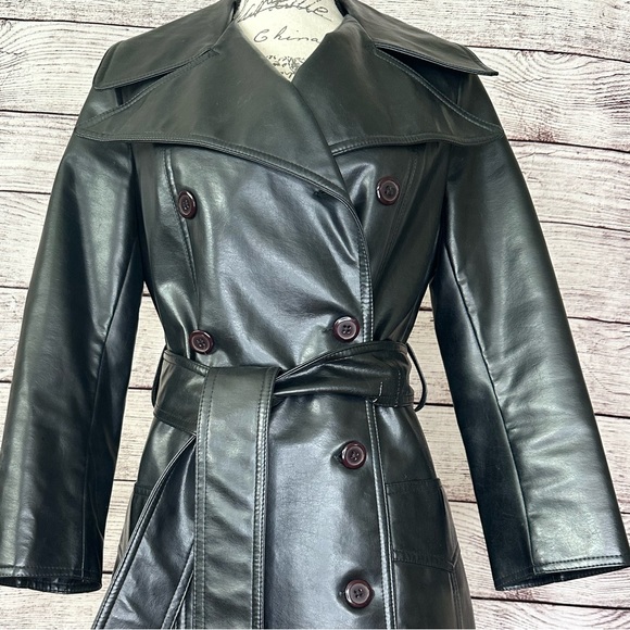 Vintage British Crown Colony Hong Kong 1960’s Trench Coat Size S - Picture 4 of 15